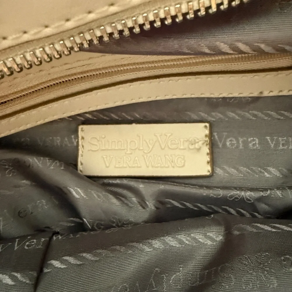 Simply Vera Vera Wang Shoulder Bag Womens Medium Black Woven Good Hobo Purse